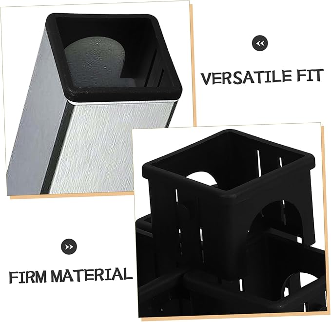SUPVOX 4pcs Fitness Gear Tubing Sleeve Hollow Square Tube Insert for Exercise Machines Exercise Equipment Sleeve Protector Sliding Tube Fitness Equipment Replacement Parts