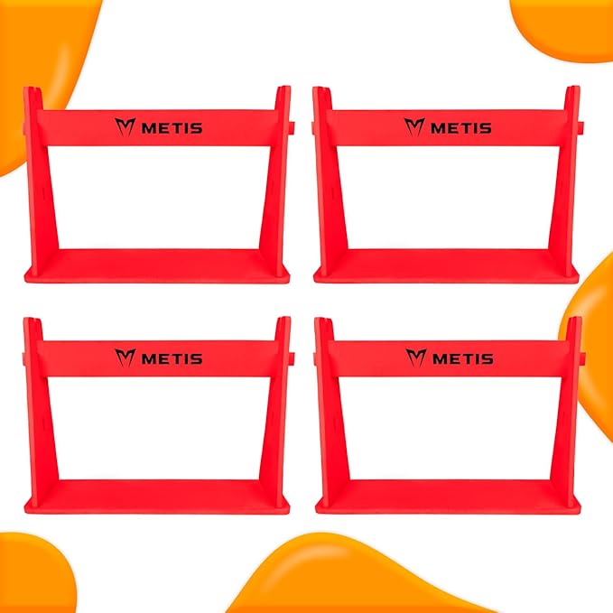 FORZA METIS Junior Foam Hurdles [Set of 4] – Adjustable Speed Training Hurdles for Young Athletes – Choice of 4 Vibrant Colors