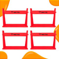 FORZA METIS Junior Foam Hurdles [Set of 4] – Adjustable Speed Training Hurdles for Young Athletes – Choice of 4 Vibrant Colors