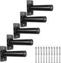 Wall Mounted Weight Plate Holder, Fit 2inch Olympic Weight Plates, Max Weight Capacity 275 lb, Heavy Iron Construction, Mounting Hardware Included