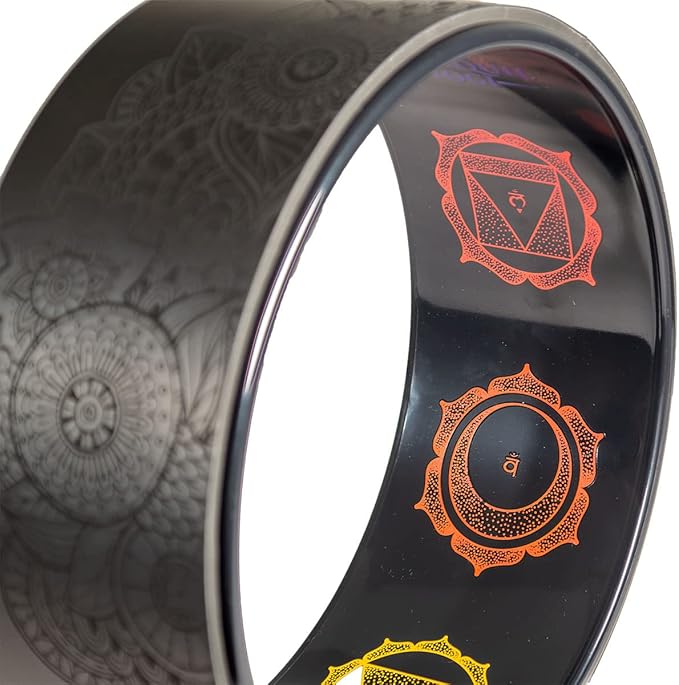 Enlighten Yoga Wheel - Great for Adding Active Strength and Flexibility to Your Exercise and Yoga Practice
