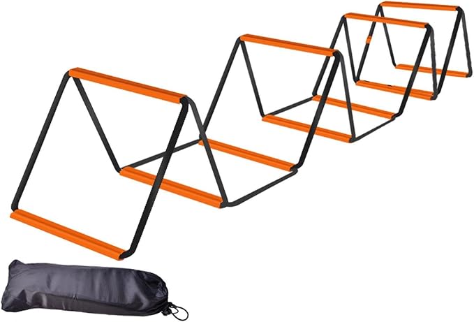 pistro Agility Ladder for Football Training, Foldable Speed Ladder for Footwork Drills, Outdoor Sports Workout Equipment