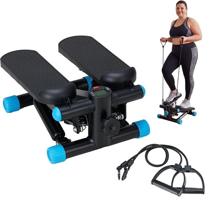 NEWBULIG Mini Stepper for Exercise at Home Stair Step Machine for Indoor Fitness Portable Home Gym Stepper for Full Body Workout 300lb Weight Capacity