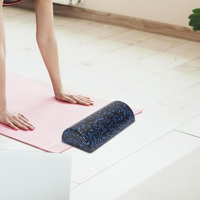 Half Foam Roller for Yoga & Exercise, 30cm (12 inch) EPP Balance Trainer for Stretching, Pilates, Core & Recovery