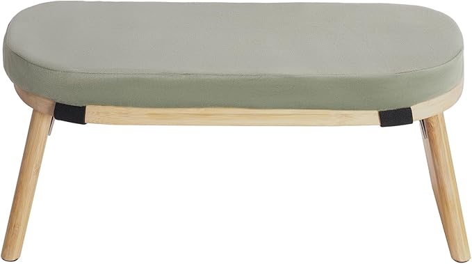 Foldable Meditation Stool with Carrying Bag - Ergonomic Kneeling Bench for Yoga and Prayer, 396 lbs Capacity, Bamboo Frame with Velvet Cushion