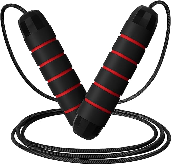 Limm Adjustable Jump Rope for Workout - All-Purpose Exercise Jump Rope Kids & Adults Love with Tangle-Free, Comfortable Foam Handles - Best Slimming, Cardio & Endurance Training
