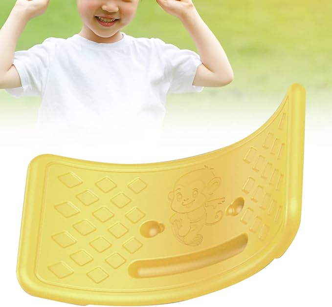 Rocker Board Balancing Training,Balance Board, Plastic Balance Seesaw Board with Elastic Ball, Improves Motor Skills and Build Core Strength, for Kids Toddlers Teens Balance Training, Balance boa