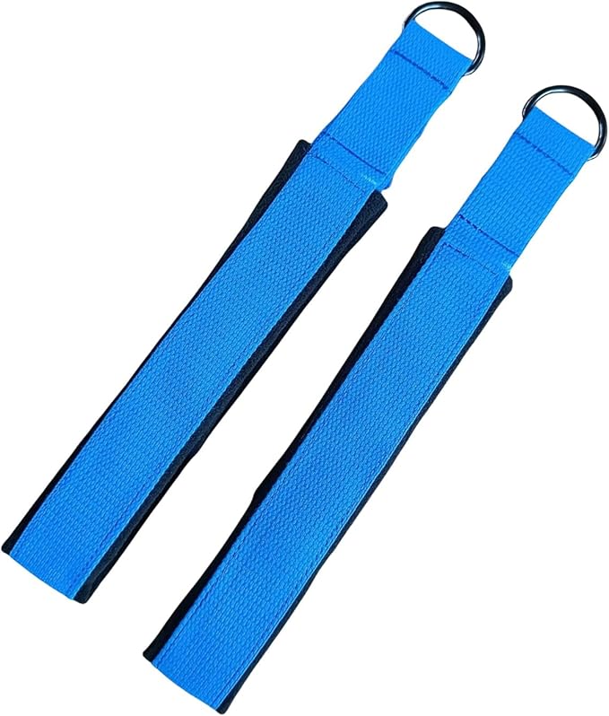 1 Pair Pilates Double Loop Strap For Reformer Fitness D-Rings Handle Yoga Exercise Accessory For Home Gym Workout Fitness D Rings Workout