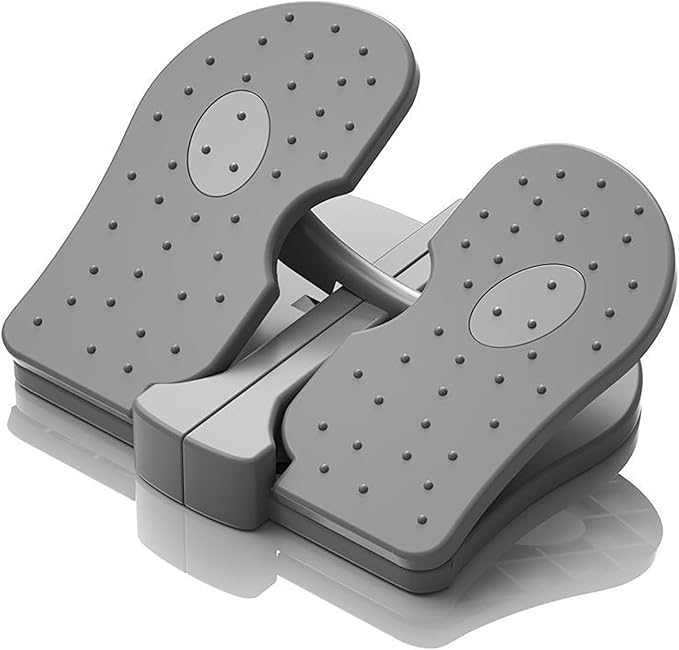 Compact Foot Stepper Machine, Quiet Folding Leg Workout Trainer, Anti Slip Mini Stepper Trainer, Reinforced Nylon Material, Lightweight Office Home Exercise Equipment, Convex