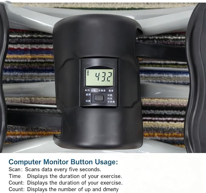 Rock Stepper, 2026 New Portable Rock Stepper Side to Side, Compact Low-Impact Lateral Steppers for Unisex, Track Time, Reps, Calories with Digital Display for Legs, Glutes, Abs