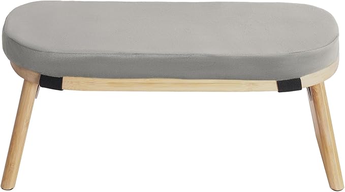 DKSLALALI Meditation Bench, Foldable Ergonomic Bamboo Kneeling Chair with Meditation Extra Soft Cushion Portable Comfortable Meditation Stool Bench for Prayer Kneeler Travel & Yoga