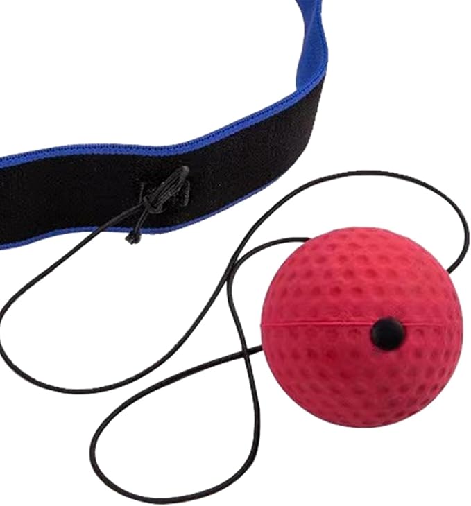 Boxing Reflex Ball Headband Set Adjustable Reaction Balls Boxing Ball on A String, Punch Fight Ball for Exercises, MMA