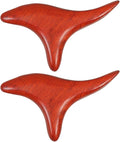 EXCEART Wooden Massage Stick 2Pcs Set Trigger Point Massage Tool for Muscle Roller Therapy Body Massager for Legs Arms Neck Back Relief