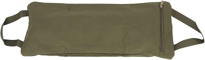Green Yoga Sand Bag with Handle, Portable Fillable Yoga Canvas Sandbags for Yoga Weights and Training, Adjustable Weighted Sandbag for Pilates Workout, Durable Cotton Oute