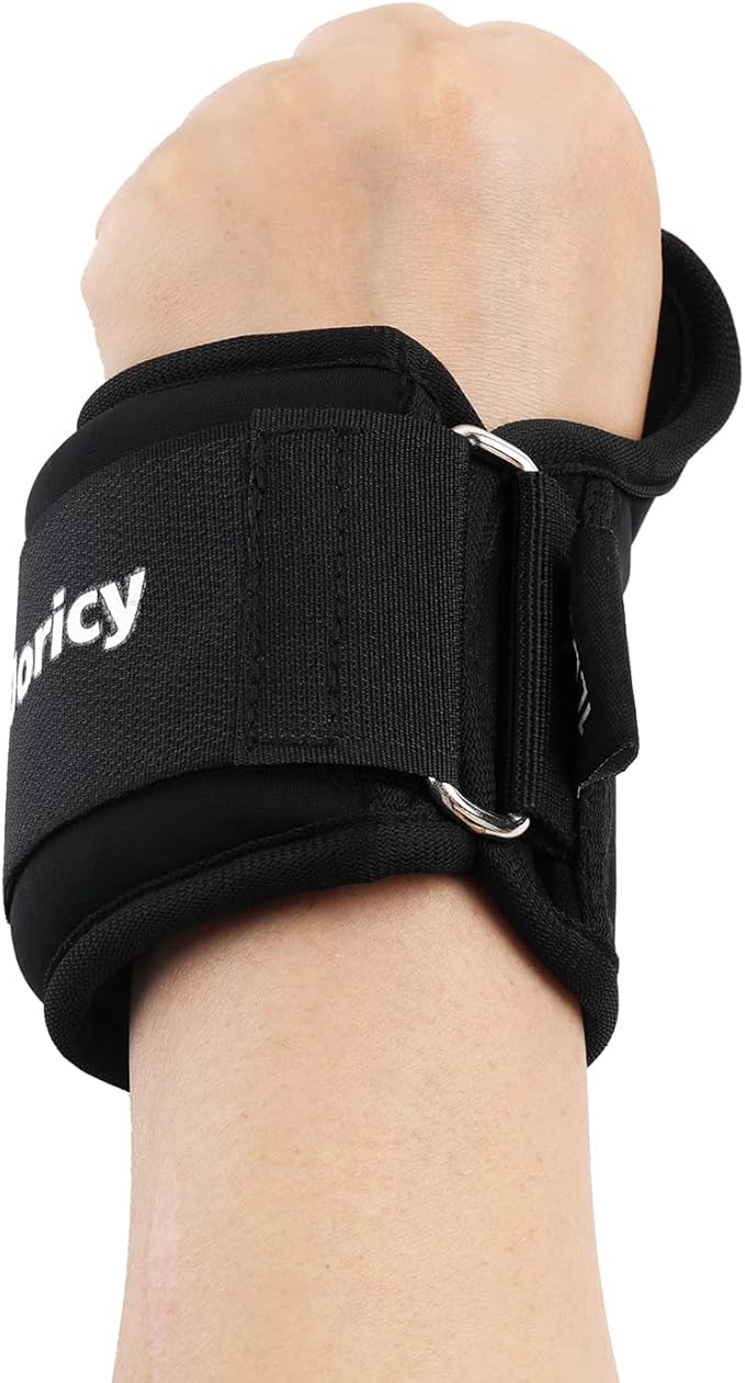 Wrist Weights with Thumb Loops Lock for Women Men 1 Pair 2 3 4 5 6 LBS Arm Weight Ankle Weights Weighted Gloves for Running Walking Jogging Physical Therapy Gym Workout Cardio Exercises