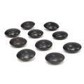 Master Massage 10-Piece Black Basalt Hot Stone Set – Contour & Malteser Shape Lava Stones for Relaxing Massage Therapy – Includes Unique Dish for Convenient Storage
