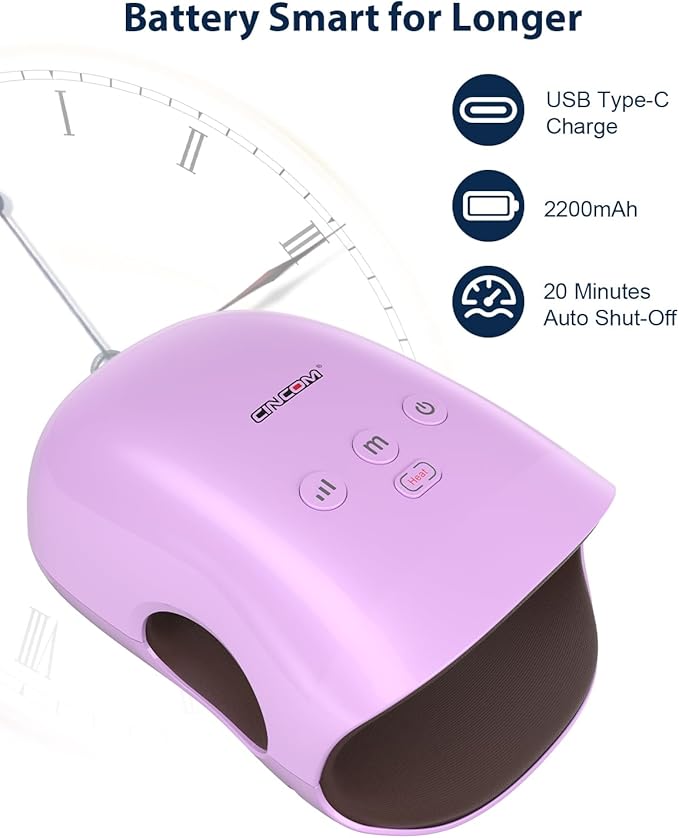 CINCOM Hand Massager - Cordless Hand Massager with Heat and Compression for Arthritis and Carpal Tunnel