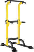 SogesHome Power Tower Pull Up Bar and Dip Station, Height Adjustable Dip Stand Exercise Machine for Home Gym, Multi-Functional Free Standing Strength Training Fitness Workout Station
