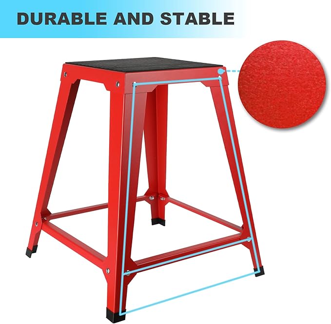 18 Inch Plyometric Platforms Boxes Step Up for Exercise Fitness Jump Box Jumping Plyo Box for Home Gym Training Conditioning Strength Training Red