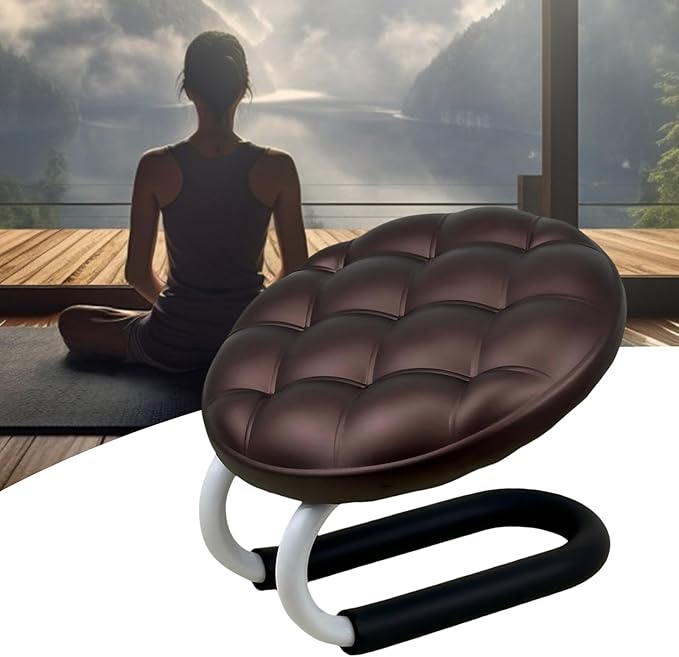 Meditation Bench | Mindfulness Prayer Seat | Ergonomic Kneeling Stool for Meditation, Yoga, Zen Practice, Comfortable Portable Chair for Women, Men, Adults, Seniors, Beginners