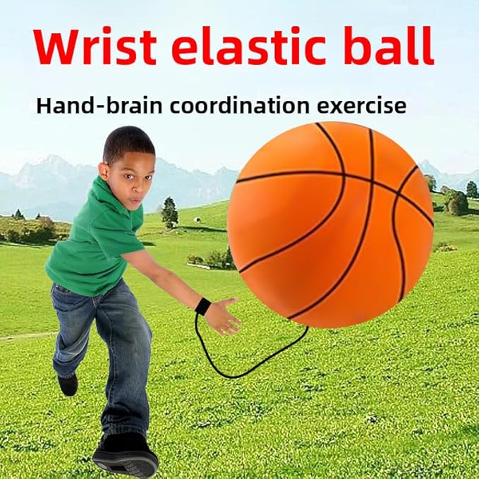 Wrist Rebound Ball (4 Seasons Universal)| Premium Rubber Wear-Resistant| Reaction Training Hand-Brain Coordination| Prevents Dementia for Adults/Seniors - Fitness/Outdoor/Party Essential
