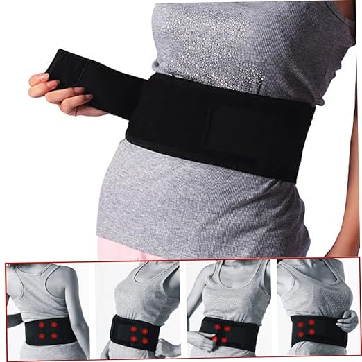 Mobestech 3pcs Self-heating Magnetic Therapy Belt Hernia Belt for Women Lumbar Support Sacroiliac Tourmaline Magnets