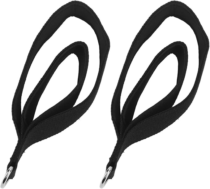 Pilates Double Loop Straps for Home Gym Workout, Anti Slip Practical Exercise Strap with D Rings, Strong Friction, Long Lasting Use