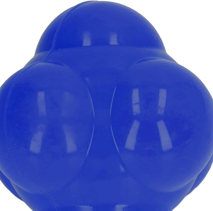 EVTSCAN Reaction Ball Rubber Hex Trainer for Improving Hand Eye Coordination Agility Basketball Tennis