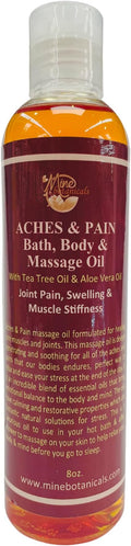 Mine Botanicals Aches & Pain Bath, Body & Massage Oil 8oz