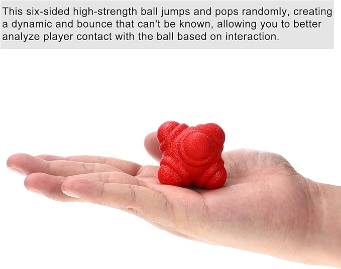 PATIKIL Bounce Reaction Balls, Coordination Training Ball, Agility Trainer TPR Low Difficulty for Speed Reflex