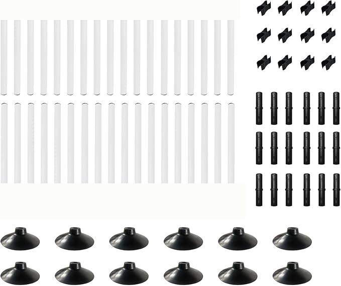 TNZMART 4.9 FT and 3.3 FT White Agility Poles Adjustable Hurdles for Soccer Football Speed Training Equipment Track and Field