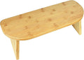 Portable Meditation Bench, Finished Bamboo, Folding Legs and Low Seat, Meditation Stool - for Meditation, Seminars, or TV Watching