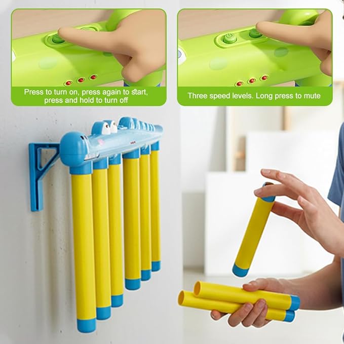 Reflex Sticks Rebounce Game, Reflex Light-Up Sticks Reaction Training Hand Speed Challenge Game, Hand Eye Coordination Training Toy for Home, Office & Team Activities