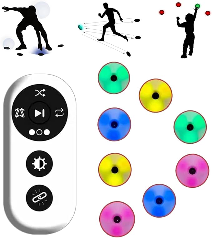Speed Reaction Training System, Reaction Training Lights Motion Sensor Agile Training Response Equipment for Improving Hand-Eye Coordination and Speed(8)