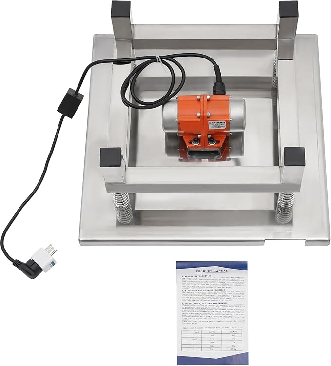Concrete Vibrating Table Countertop Vibration Platform Compact Stainless Steel Vibration Table