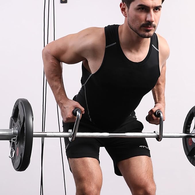 Pull Up Bar Attachment,C Shape Muscle Training Equipment,Pull Up Bar Handles - for Strength Training Barbell Workout Gym Row Squat Men Women