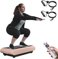 Vibration Plate Exercise Machine - Whole Body Workout Vibration Platform Lymphatic Drainage Machine for Weight Loss Home Fitness with Resistance Bands Remote