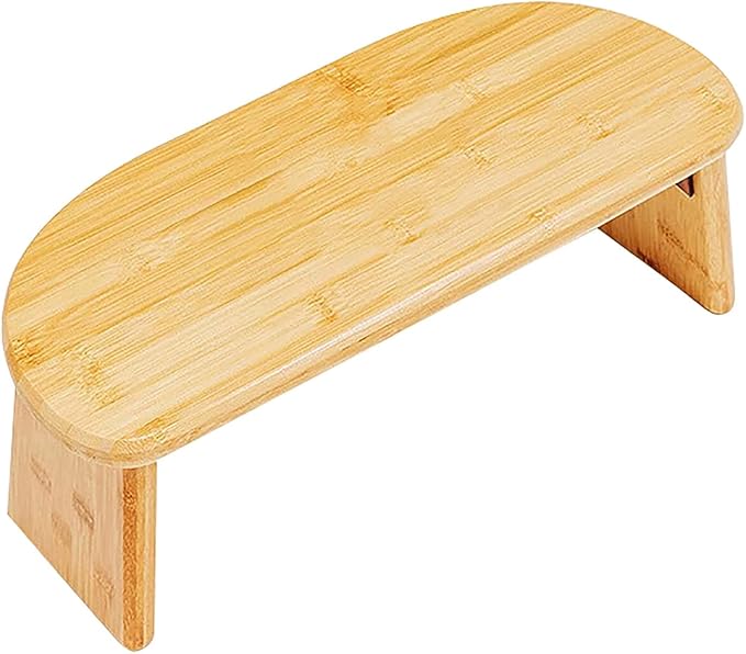 Foldable Meditation Bench Made from 100% Organic Bamboo, Stable Prayer Bench with Carrying Bag, Contemporary Prayer Stool, Yoga Stool, Kneeling Meditation Bench