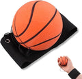 Basketball Wrist Return Ball, Sports Training Rubber Bouncy Ball on Elastic String, 2.36 Inch, for Exercise and Training