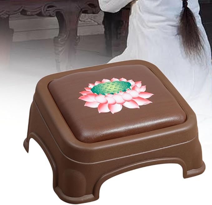 Kneeling Bench Meditation Bench Traditional Chinese Home Decoration Prayer Bench with Cushion for Kneeler Studio Home