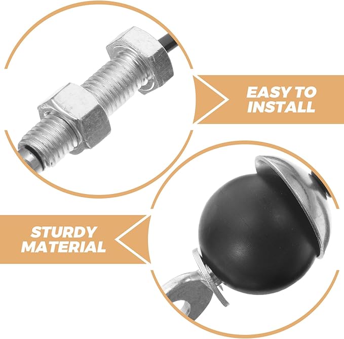 POPETPOP Fitness Pulley Cable Replacement 5mm Thick Steel Wire Rope with Limit Ball and Screw Gym Cable Attachment for Strength Training Home Exercise Equipment