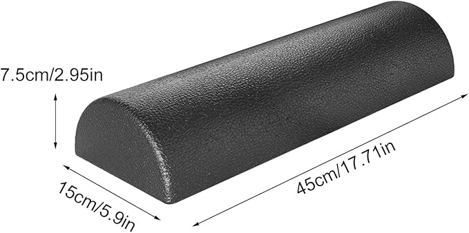 Fitness Foam Roller | High Density Half Stretching Equipment,Athletic Body Foam Roll - for Home Gym Studio Pilates Fitness Workout Post-Sports Training Stretching