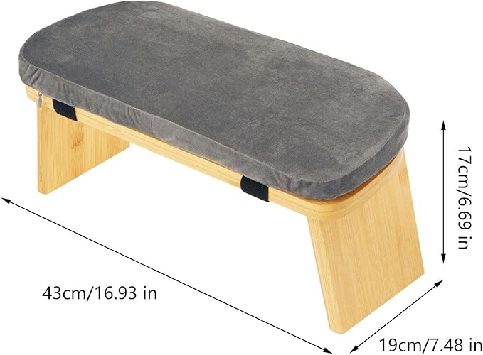 Bamboo Meditation Bench for Sitting and Kneeling, Ideal for and Prayer