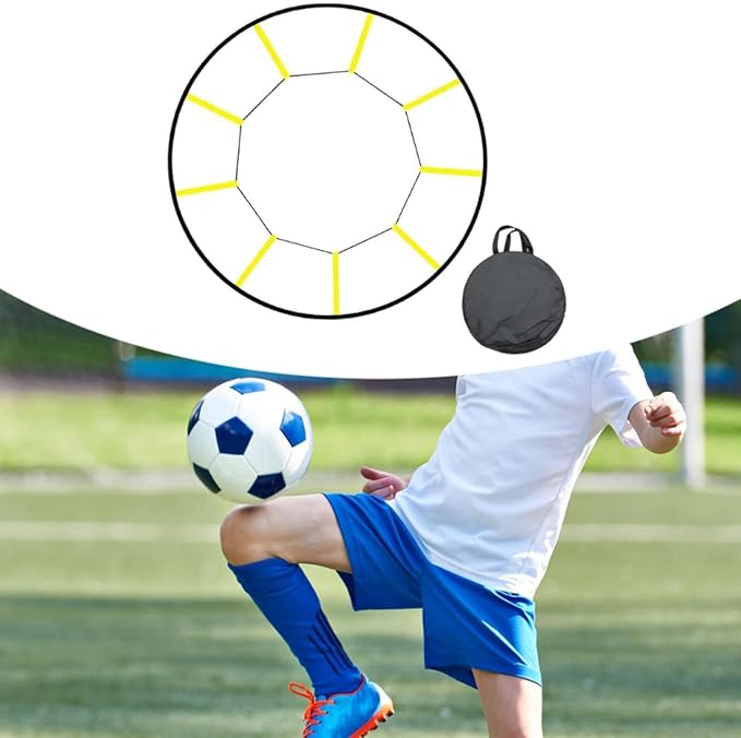 Agility Ladder Portable Speed Ladder Soccer Training Ladder Footwork Ladder with Foldable Design for Endurance and Balance Suitable for Soccer Fitness
