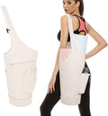 sportsnew Yoga Mat Bag, Large Opening Long Tote Yoga Mat Carrier Holder Bag with Waterproof Wet Pocket and Drawstring Water Bottle Pocket, Adjustable Shoulder Strap Storage Bag, patent pending