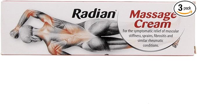Radian Massage Cream for Instant Relief - 100g (Pack of 3)