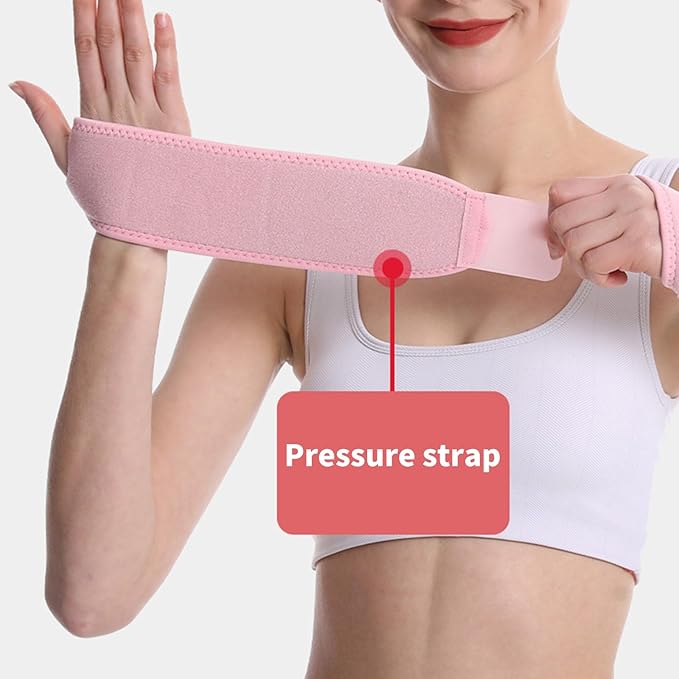 2pieces Wrist Brace Thumb Wrist Brace Adjustable Wrist Compression Wrap for Fitness Badminton Basketball