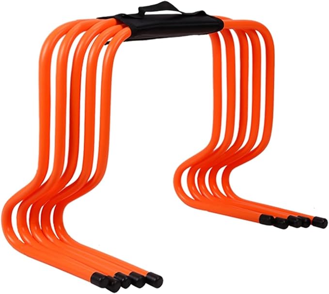 Agility Training Mini Hurdles, Lightweight Portable Agility Speed Hurdles, Soccer Training Equipment with Carry Bag, for Indoor and Outdoor Sports(30cm/11.8in)