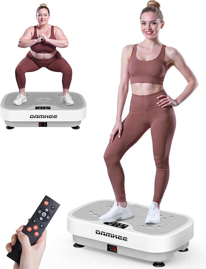Vibrating Board Exercise Machine, Vibrating Platform for Lymphatic Drainage, 120 Speeds, Upgraded Vibrating Board for Weight Loss, Full Body Workout Equipment, Perfect for Home Fitness