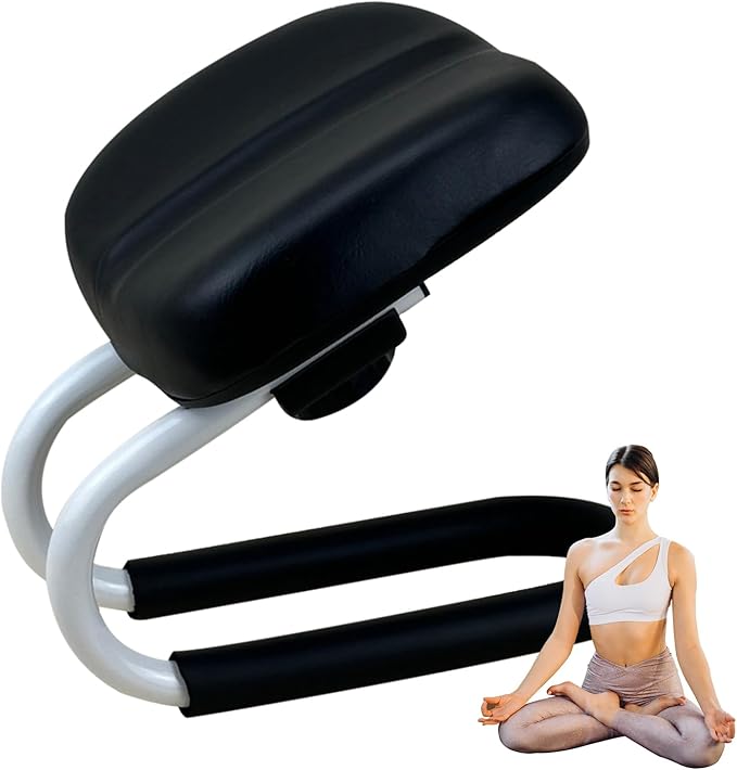 Meditation Stool - Devotional Chair, Meditation Seat | Non-Skid Yoga Stool for Spiritual Support, Foam-Padded Kneeler Bench, Compact and Foldable Design for Praying and Seated Meditation Routine